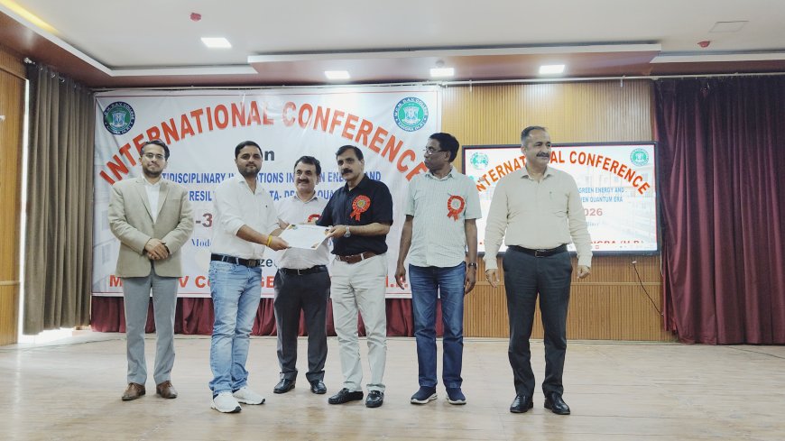 एमसीएम डीएवी कॉलेज कांगड़ा में गूंजा वैश्विक शोध का स्वर! तीन दिवसीय अंतरराष्ट्रीय सम्मेलन का भव्य समापन