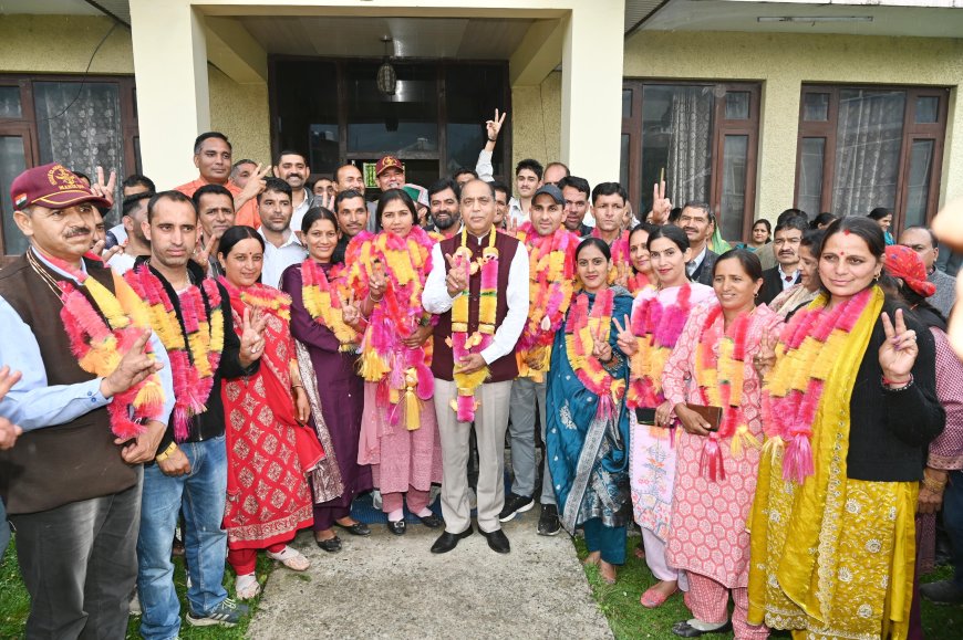 सराज में भाजपा का क्लीन स्वीप! तीनों पंचायत समितियों पर कब्जा, कांग्रेस को प्रत्याशी तक नहीं मिला: जयराम ठाकुर