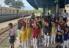 जीएवी कांगड़ा के नौनिहालों ने किया रेल सफर, सुरंगों में गूंजीं खुशियां