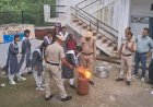 बल्डूहक स्कूल में अग्निशमन विभाग ने सिखाए आग से बचाव के गुर