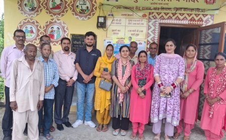 "नैशनल स्वास्थ्य मिशन" के अंतर्गत राजल में किया सामान्य स्वास्थ्य निरीक्षण