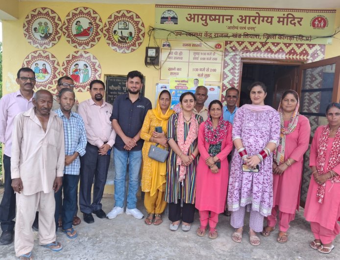 "नैशनल स्वास्थ्य मिशन" के अंतर्गत राजल में किया सामान्य स्वास्थ्य निरीक्षण