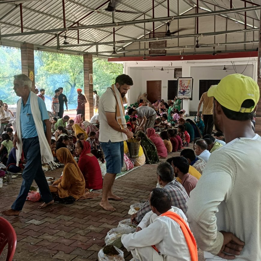 मेघू बाबा मंदिर जलाड़ी में विशाल भंडारा, उमड़ी श्रद्धालुओं की भीड़