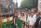 कांगड़ा से दौड़ीं 5 इलेक्ट्रिक बसें, अजय वर्मा ने दिखाई हरी झंडी