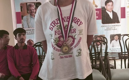 हिम अकादमी पब्लिक स्कूल की नेहल कालिया ने वुशु में जीता रजत पदक