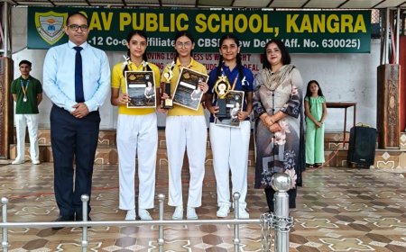 टांडा में नृत्य प्रतियोगिता में GAV पब्लिक स्कूल कांगड़ा के विद्यार्थियों ने चमकाया नाम