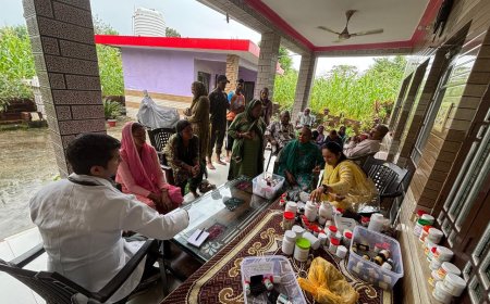 गांव मंडल में स्वास्थ्य शिविर, 64 लोगों ने लिया लाभ
