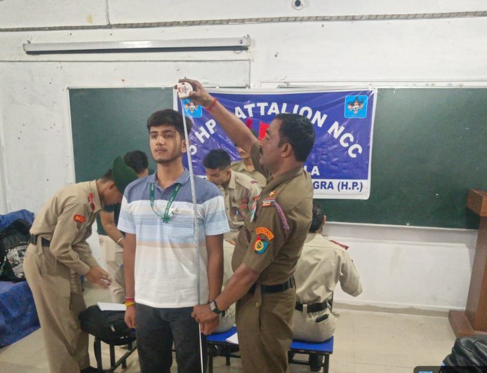 एनसीसी भर्ती में उमड़ा युवाओं का सैलाब, 35 श्रेष्ठ कैडेट्स का होगा चयन