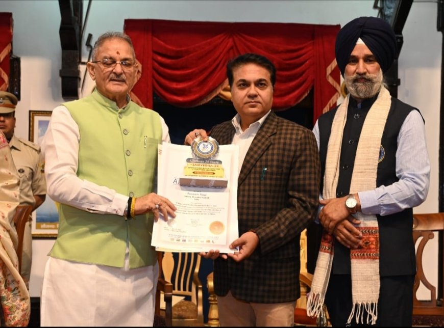रक्तदान के क्षेत्र में उत्कृष्ट कार्य के लिए कांगड़ा सेवियर को किया सम्मानित