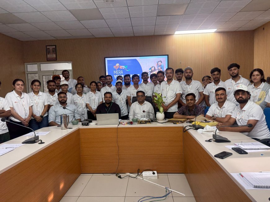 MY BHARAT प्रशिक्षण के पांचवें दिन युवाओं को डिजिटल कौशल और जनसंपर्क का दिया प्रशिक्षण