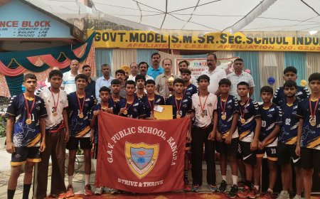 हैंडबॉल में जीएवी स्कूल कांगड़ा बना जिला चैंपियन