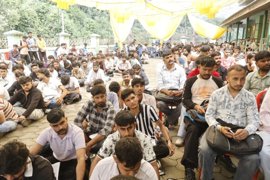 आईटीआई दौलतपुर कैंपस इंटरव्यू में 270 युवाओं का चयन