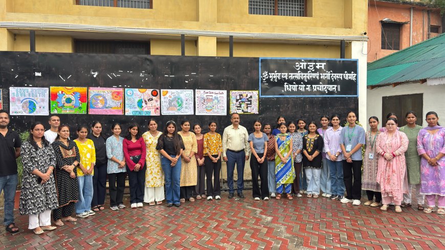 एमसीएम डीएवी कॉलेज कांगड़ा में पोस्टर प्रतियोगिता का किया आयोजन