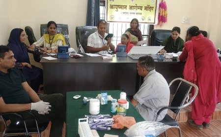 बीरता में आयुष विभाग ने लगाया स्वास्थ्य शिविर, 60 लोगों ने उठाया लाभ