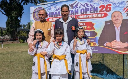 हिम मार्शल आर्ट्स अकादमी के खिलाड़ियों ने जीते पांच पदक