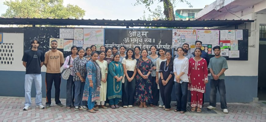 गांधी- शास्त्री जयंती की पूर्व संध्या पर पोस्टर मेकिंग प्रतियोगिता का किया आयोजन