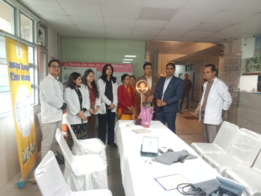 डीसी कार्यालय में निःशुल्क स्वास्थ्य जांच शिविर का किया आयोजन, 205 लोगों को मिला लाभ